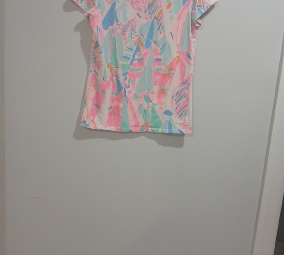 Colorful Abstract Women's Top - Picture 4 of 6